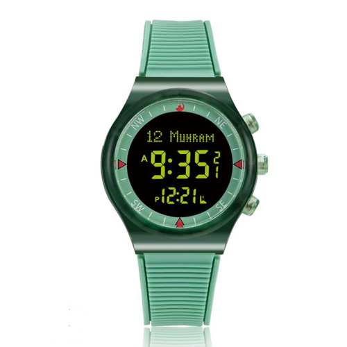 Исламские часы al-harameen ha-6506 tb зеленые