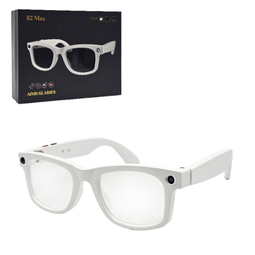 Очки smart glasses s2 max (ai, камера,динамики) белые