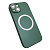 Чехол-силикон magnetic2 cam protect с лого для iphone 14 зеленый