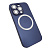 Чехол-силикон magnetic2 cam protect с лого для iphone 13 pro max синий