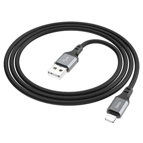Кабель usb hoco x86 lightning черный