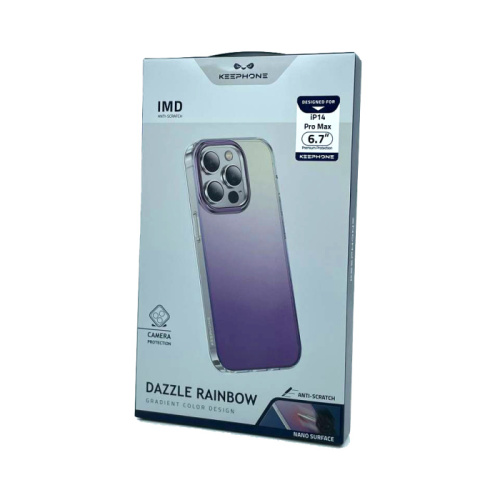 Чехол крышка keephone dazzle для iphone 14pro (6.1) фиолетовый