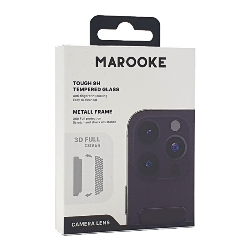 Стекло защитное на камеру marooke для iphone 14 pro/14 pro max silver