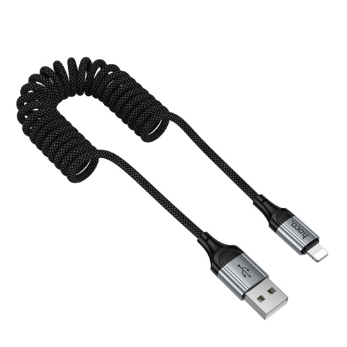 Кабель usb hoco x121 lightning (2.4a) черный 