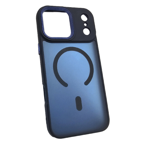 Чехол крышка magnetic collection mil-std для iphone 17 pro max синий