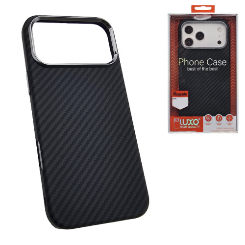 Чехол-крышка #61 luxo magsafe iphone 17 pro max carbone черный