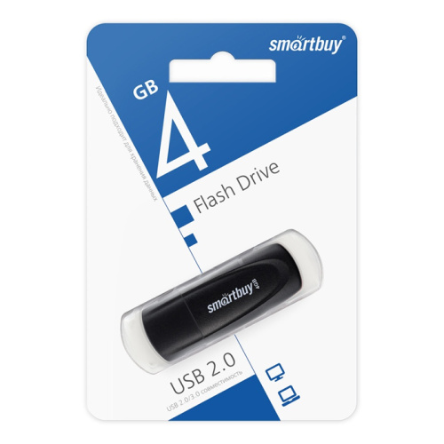 4gb usb smartbuy scout чёрная