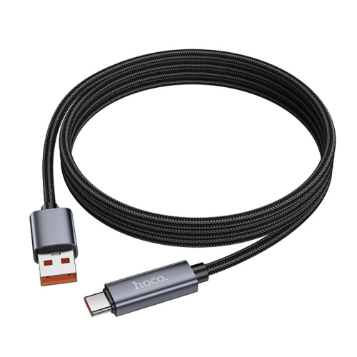 Кабель usb hoco x112 type-c (2,4a) черный 