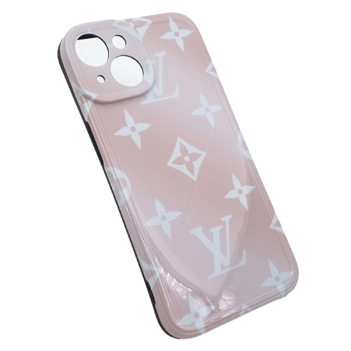 Чехол-силикон full print brends для iphone 13 светло-розовый