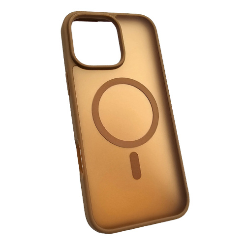 Чехол-крышка case #006 magsafe для iphone 16 pro gold