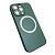 Чехол-силикон magnetic2 cam protect с лого для iphone 13 pro max зеленый