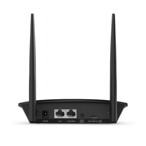 N300 4g lte wi-fi роутер, встроенный 4g lte cat4 модем, 150/50 мбит/с, поддержка fdd b1/b3/b5/b7/b8/b20 и tdd b38/b40/b41, 1 порт wan/lan 100 мбит/с с автоопределением, 2 съемные lte антенны.
