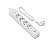 Сетевой фильтр maxvi sp-330ac 2300вт (4 розеток/usb/type-c) белый