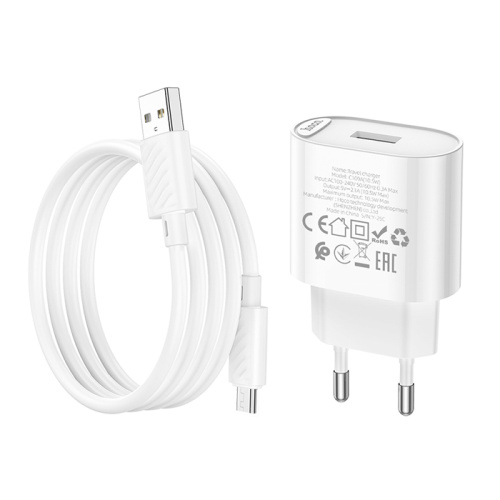 Сзу hoco c109a (usb/micro/10.5w) белое