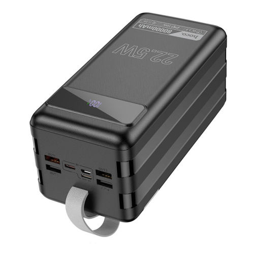 Пзу hoco db50 80000mah (фонарь/pd20w/qc3.0) черный