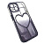 Чехол-силикон gradient heart с закрытой камерой для iphone 13 черный