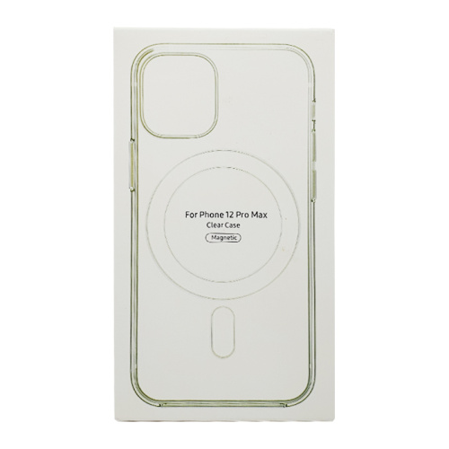 Чехол-силикон #62 clear case magsafe (magnetic) для iphone 12 pro max (6.7) прозрачный