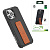 Чехол-крышка green lion series 79 leather stand для iphone 14 pro черно-оранжевый