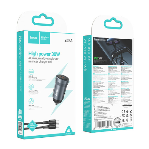 Азу hoco z62a type-c на type-c (pd30w) серое
