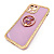 Чехол-силикон smile мишка для iphone 12 pro max фиолетовый