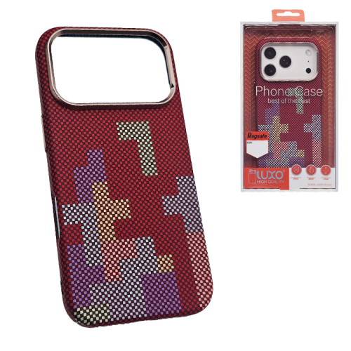 Чехол-крышка #61 luxo magsafe iphone 17 pro tetris бордовый