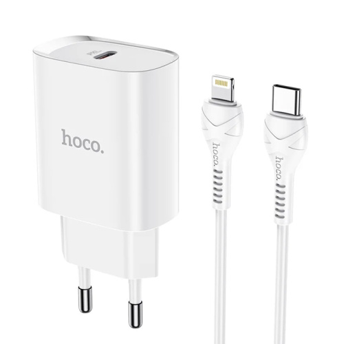 Сзу hoco n14 lightning (pd20w) белое
