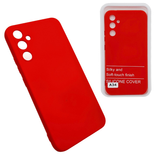 Чехол силикон optimized Samsung a34 красный