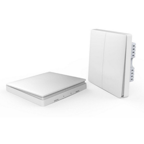 Беспроводной выключатель xiaomi aqara wall wireless switch double key edition двойной белый (0042)