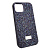 Чехол-крышка swarovski стразы для iphone 15 темно-фиолетовый