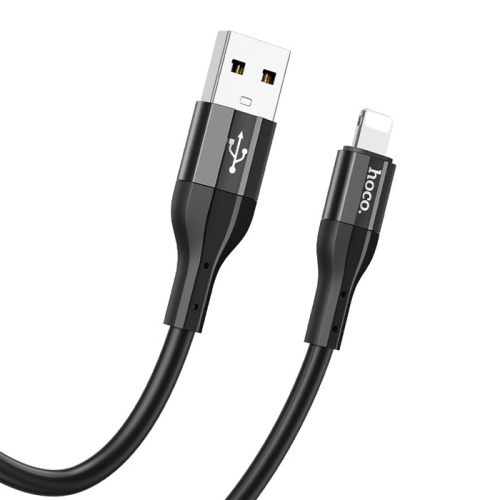Кабель usb hoco x72 lightning черный 