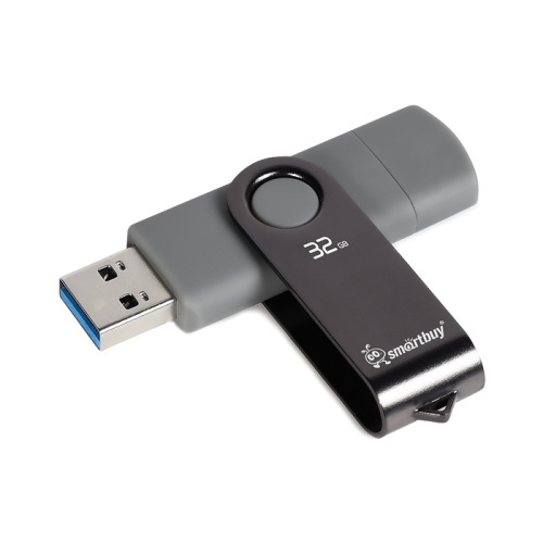 32gb (3.1) usb-type c smartbuy twist dual черная