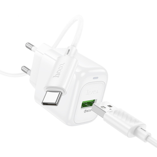 Сзу hoco cs52a type-c (18w) белое