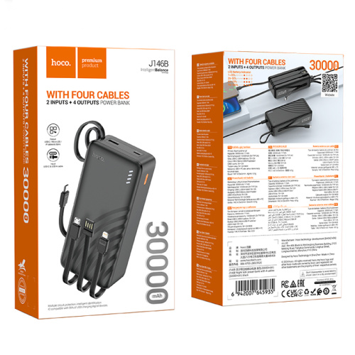 Пзу hoco j146b 30000mah черный