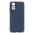 Чехол крышка new skin carbon xiaomi redmi note 11 синий без упаковки 