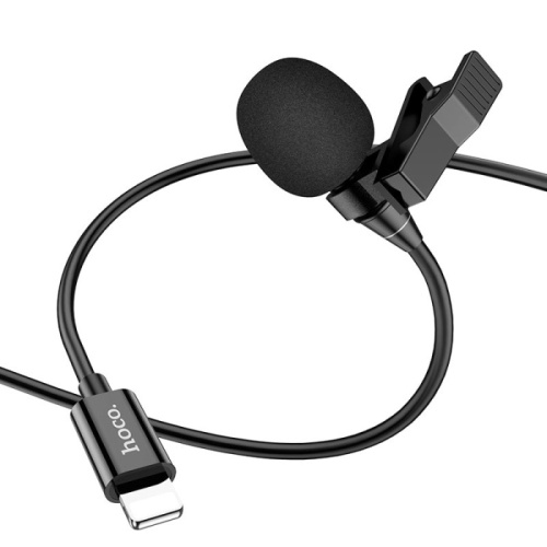 Микрофон hoco l14 lightning черный