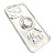 Чехол-силикон adream spaces с кольцом для iphone 14 pro серебристый