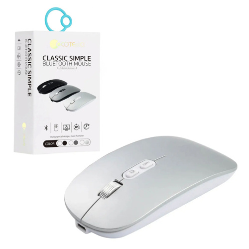 Мышь беспроводная coteci classic simple 84005ts серебристый