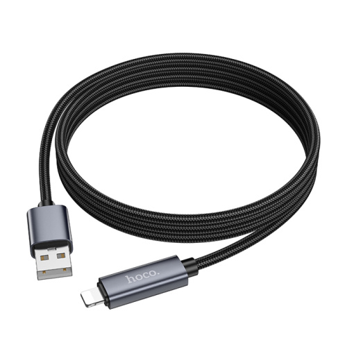 Кабель usb hoco x112 lightning (2,4a) черный