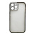 Чехол силикон coque стразы для iphone 13 pro серебристый