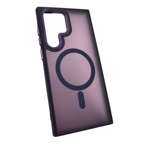 Чехол-крышка #83 magnetic collection mil-std для Samsung s23 ultra фиолетовый