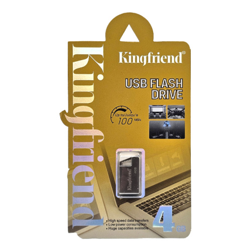 4gb usb kingfriend small cеребристая