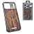 Чехол-крышка #18 fashion wood magsafe для iphone 17 pro max светло-коричневый