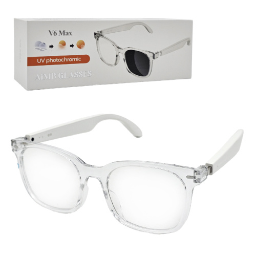 Очки smart glasses v6 max (динамики) белые