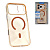 Чехол-крышка #66 j-case crystal iphone 17 pro max оранжевый