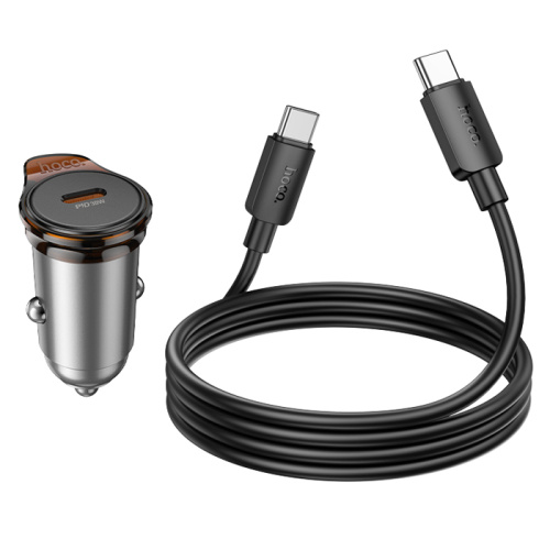 Азу hoco nz16 type-c/type-c (pd30w) серый