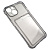 Чехол-силикон card holder iphone 15 темно-прозрачный