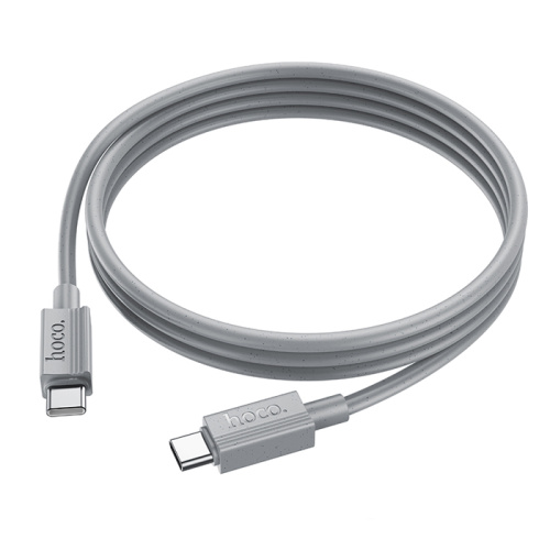 Кабель type-c hoco x107 type-c (60w) серый