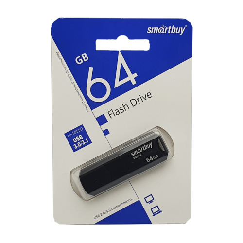64gb (3.1) usb smartbuy clue чёрная