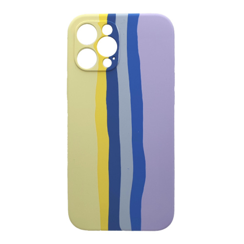 Чехол-силикон silicone case rainbow аналог для iphone 12 pro (6.1) mix