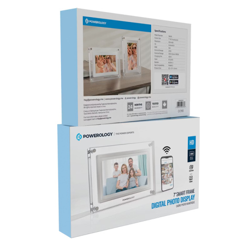 Цифровой фотодисплей powerology hd 1024x600 psm019wh прозрачный